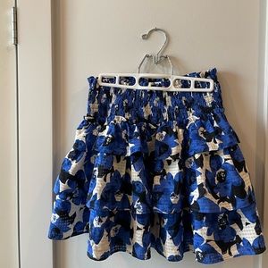 floral layered skirt